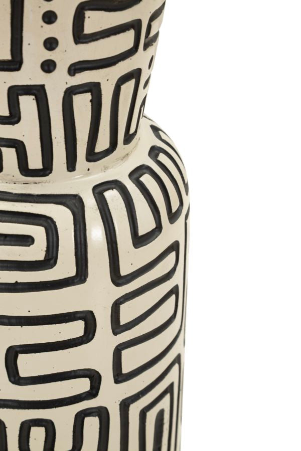 Vaso resina nairobi cm ø 15,5x65 (apertura cm ø 11,5)