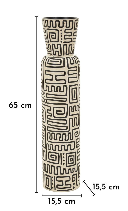 Vaso resina nairobi cm ø 15,5x65 (apertura cm ø 11,5)