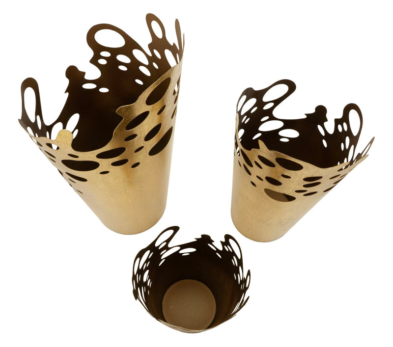 Mauro Ferretti Portavasi Saturn Tris 33 x 32,4 x 75,6-28,6 x 27,3 x 64,1-23,5 x 22,2 x 52,7 cm