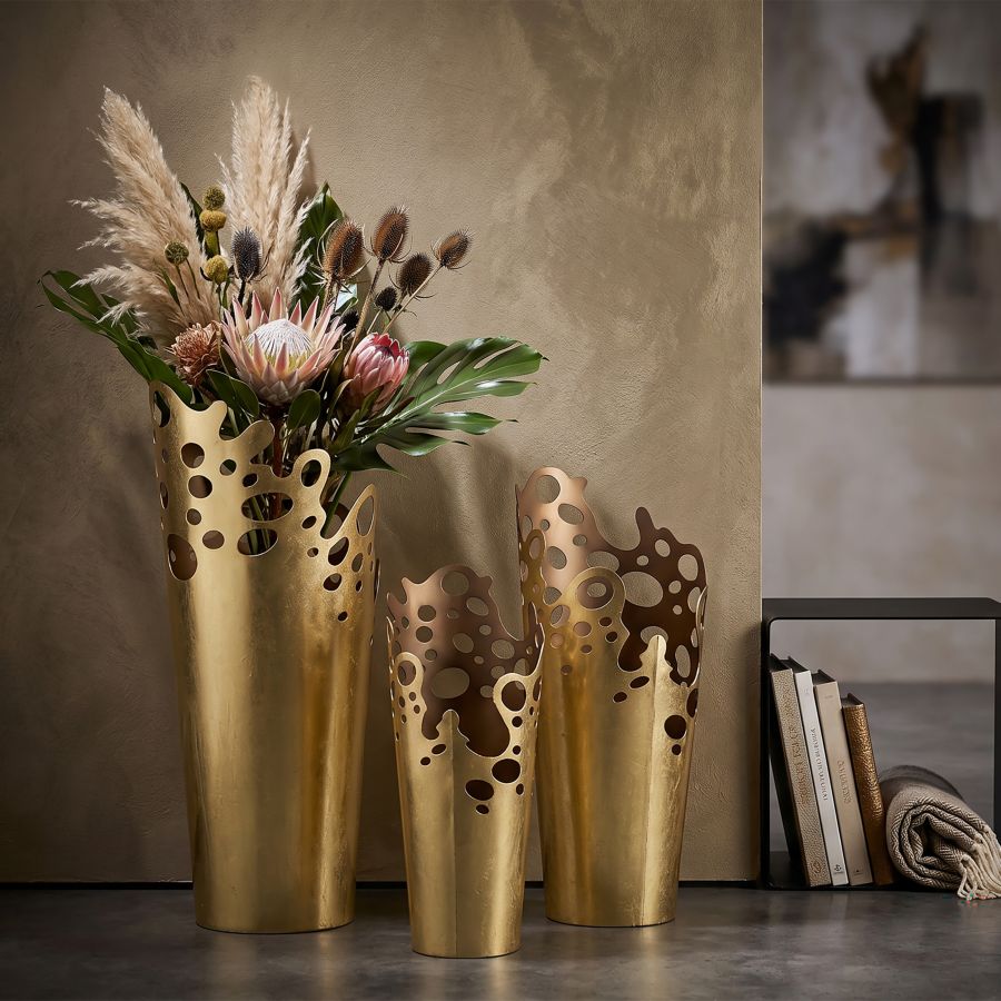 Mauro Ferretti Portavasi Saturn Tris 33 x 32,4 x 75,6-28,6 x 27,3 x 64,1-23,5 x 22,2 x 52,7 cm