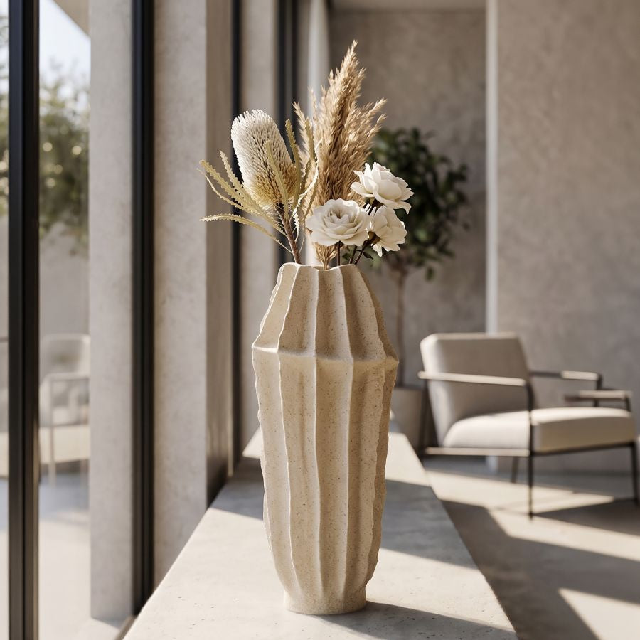 Vaso resina sand cm ø 19,5x44