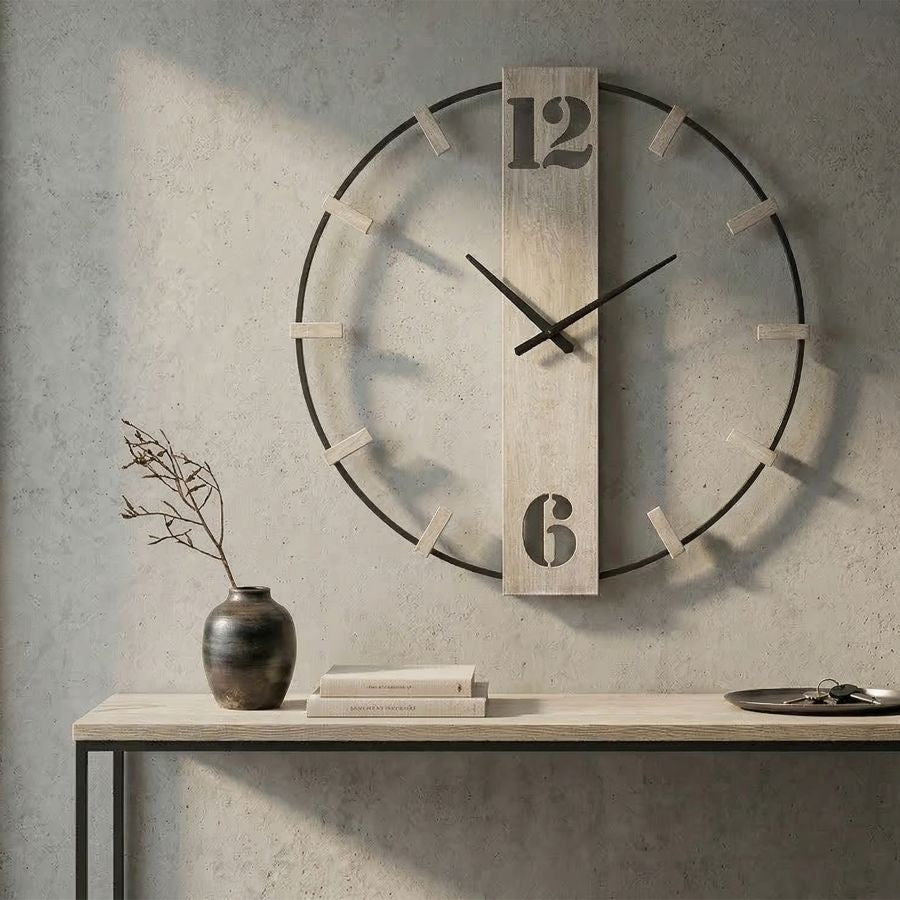 Mauro Ferretti Orologio da Muro Silvery 61 x 4,5 x 63 cm