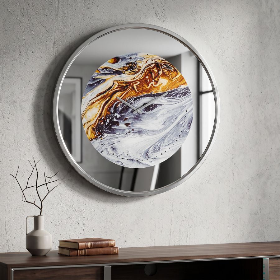 Mauro Ferretti Orologio da Muro Mirror Grey Ø 60 x 5 cm