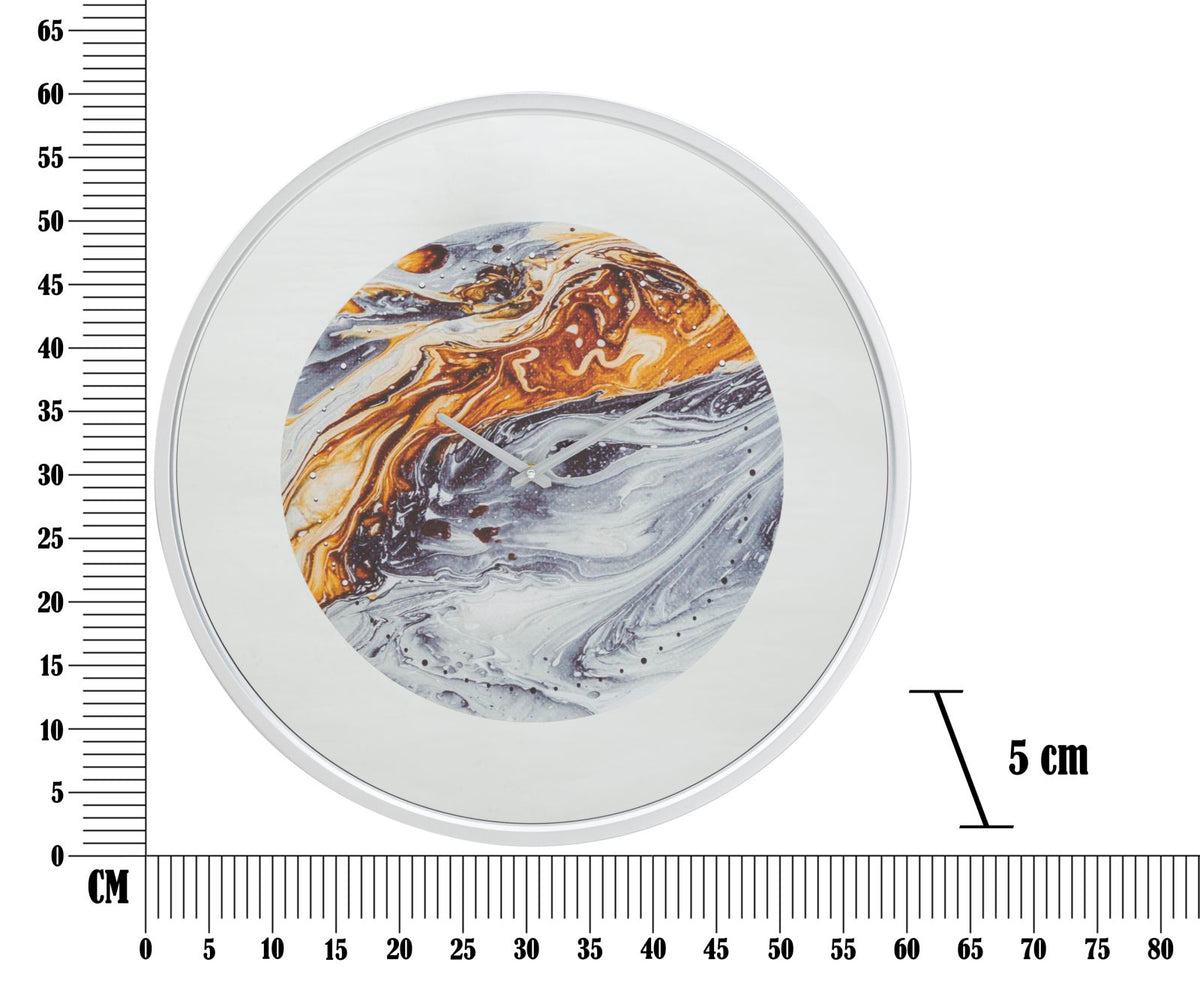 Mauro Ferretti Orologio da Muro Mirror Grey Ø 60 x 5 cm