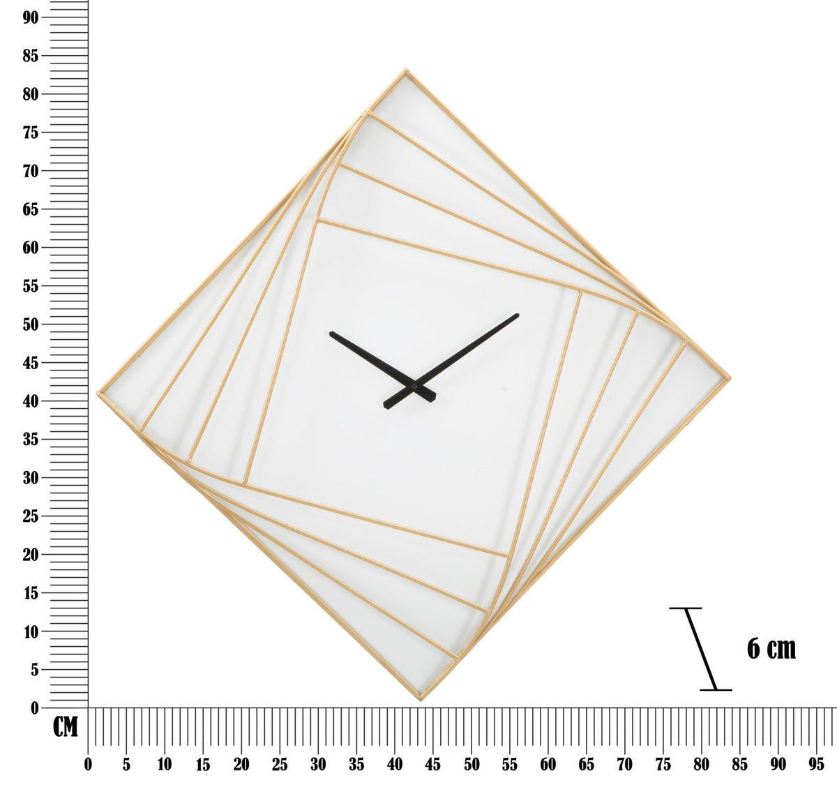 Mauro Ferretti Orologio da Muro Goldy Line 85 x 6 x 85 cm