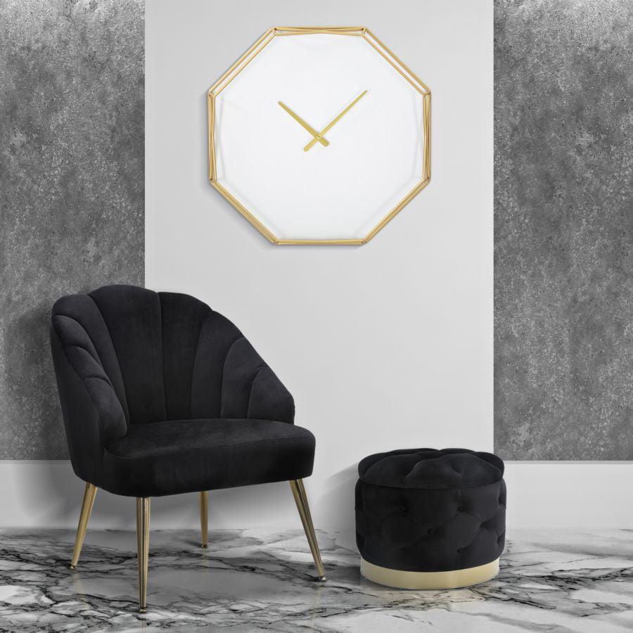 Mauro Ferretti Orologio da Muro Goldy Octagonal 56 x 6,5 x 56 cm