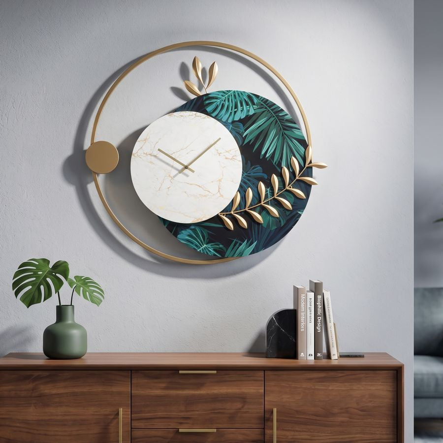 Mauro Ferretti Orologio da Muro Roundy Green 65 x 4,5 x 60 cm