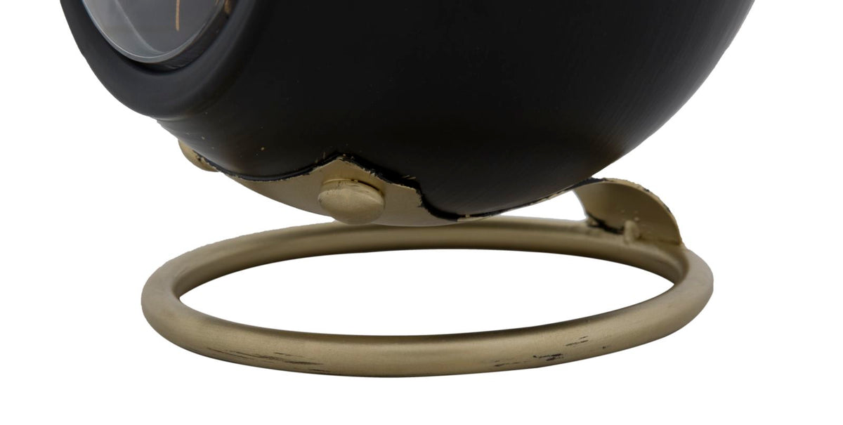 Mauro Ferretti Orologio da Tavolo Ball Nero 16 x 13 x 19 cm