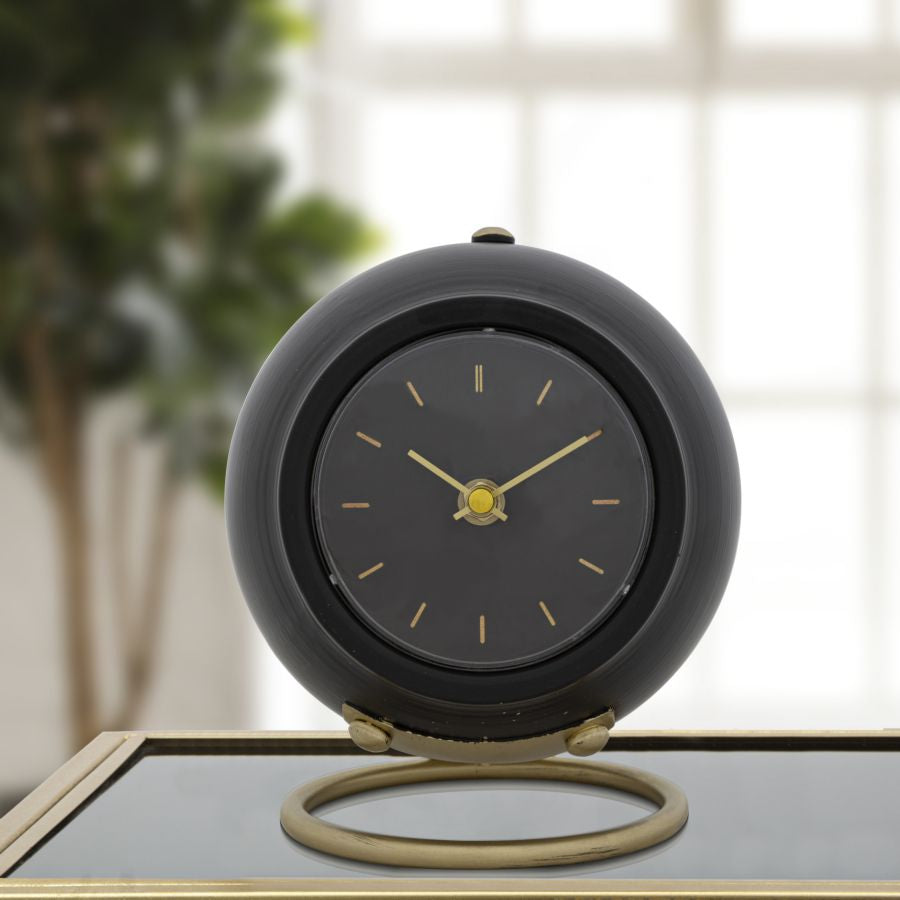 Mauro Ferretti Orologio da Tavolo Ball Nero 16 x 13 x 19 cm