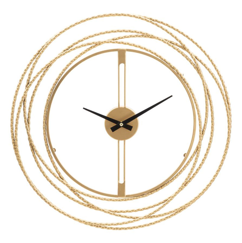 Mauro Ferretti Orologio da Muro Gold Strips Ø 50 x 4 cm