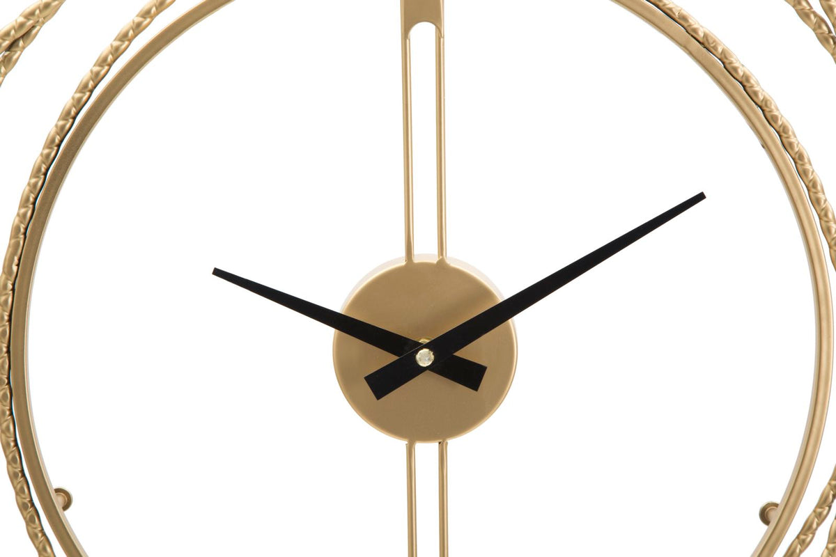 Mauro Ferretti Orologio da Muro Gold Strips Ø 50 x 4 cm