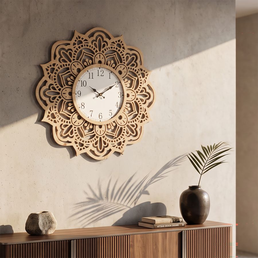 Mauro Ferretti Orologio da Muro Carving Ø 60 x 4,5 cm