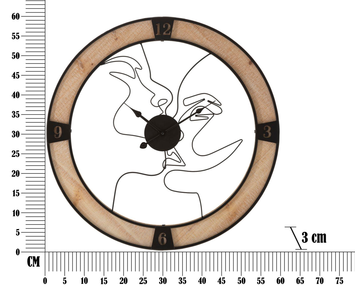 Mauro Ferretti Orologio da Muro Couple Ø 60 x 3 cm