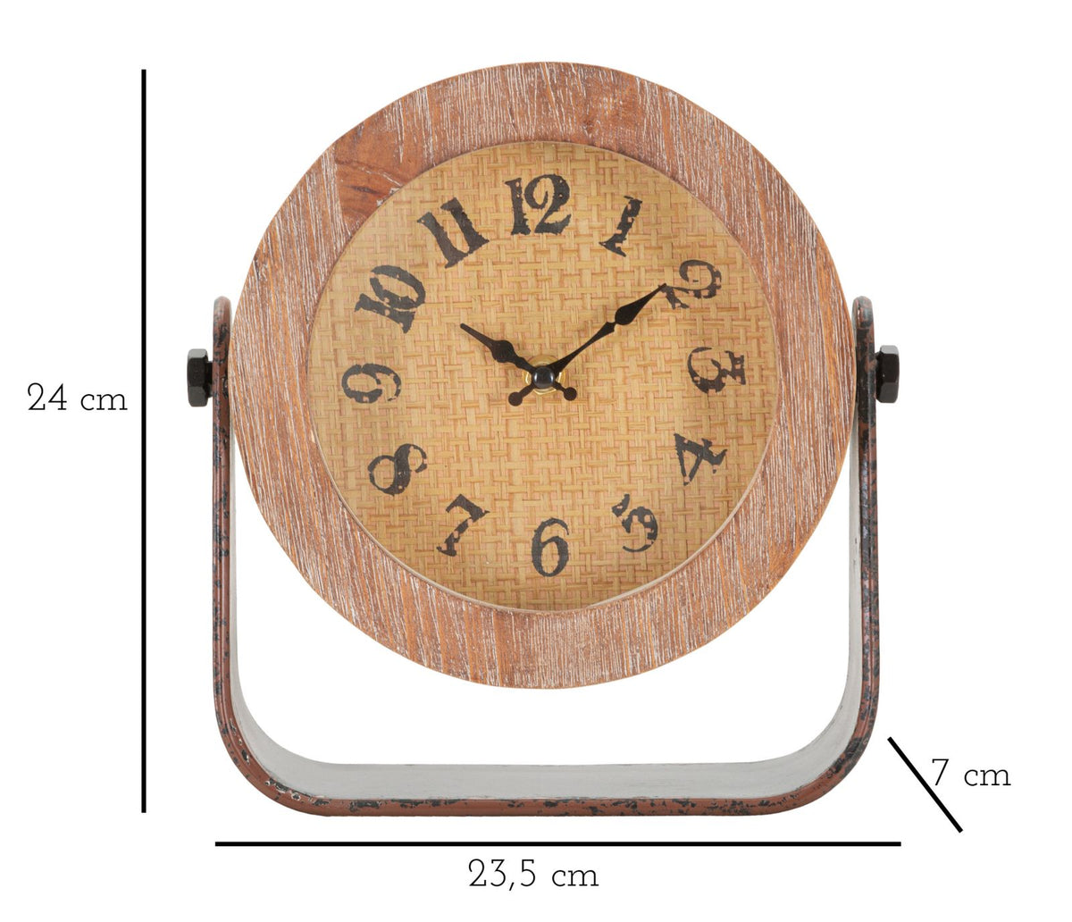 Mauro Ferretti Orologio da Tavolo Round 23,5 x 7 x 24 cm