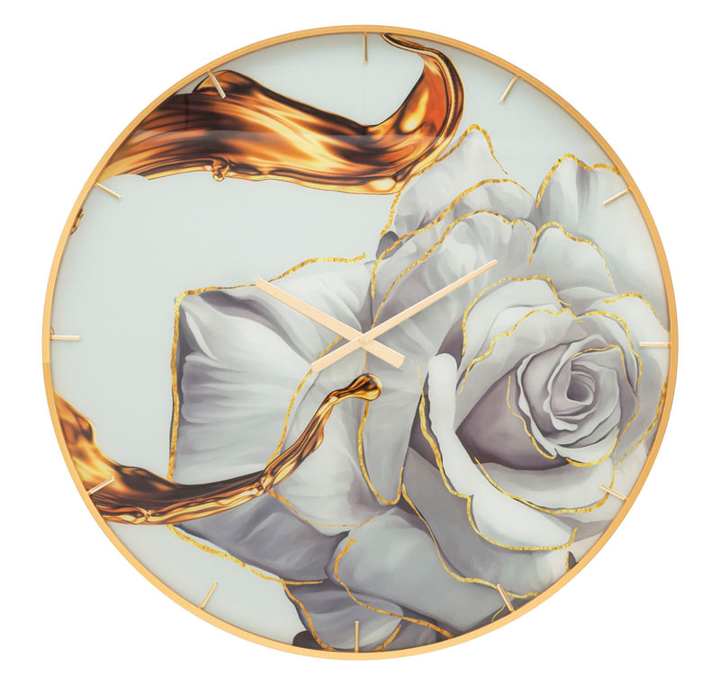 Mauro Ferretti Orologio Glass Rose Ø 80 x 5 cm