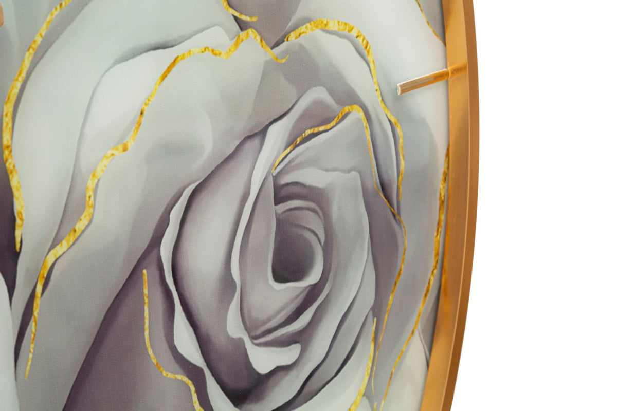Mauro Ferretti Orologio Glass Rose Ø 80 x 5 cm