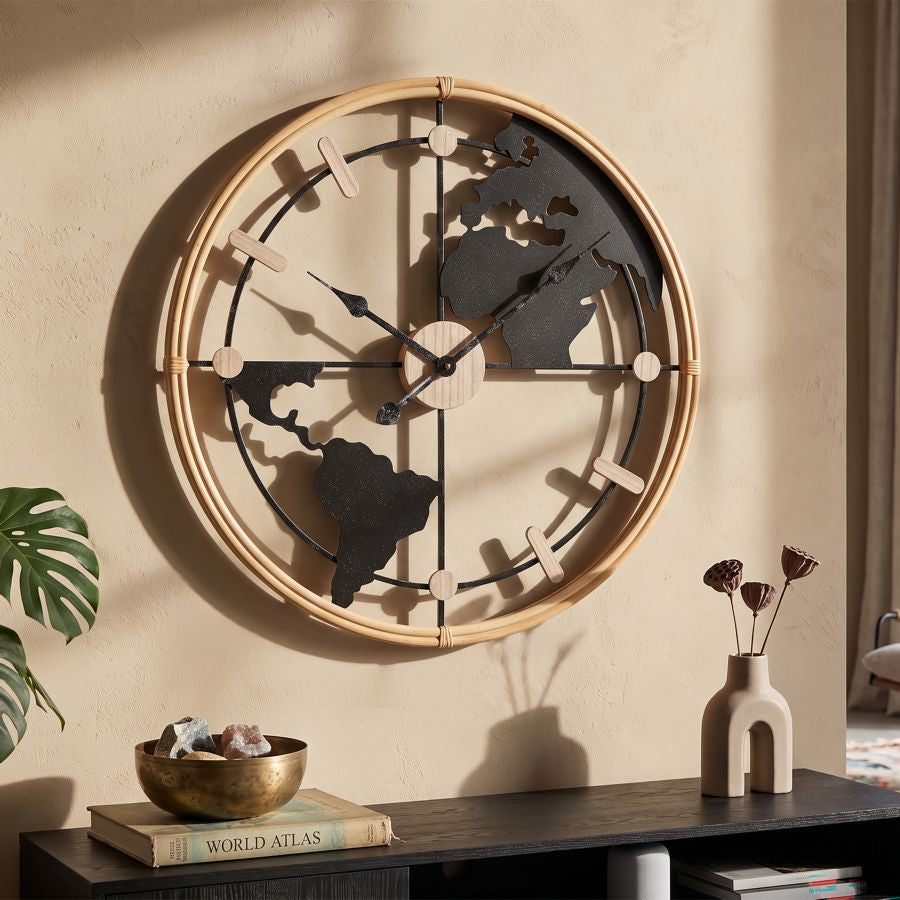 Mauro Ferretti Orologio da Muro World New Ø 60 x 5 cm
