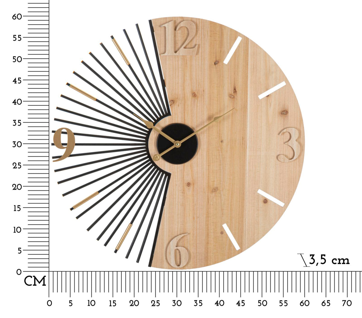 Mauro Ferretti Orologio da Muro Wordy Ø 60 x 3,5 cm