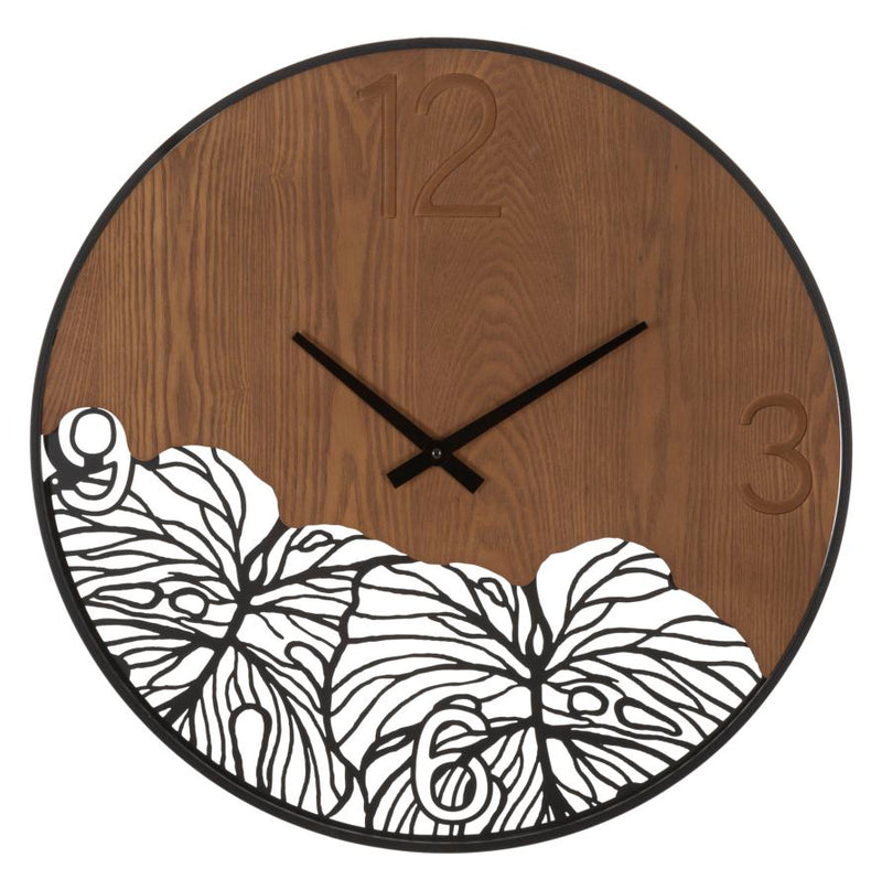 Mauro Ferretti Orologio da Muro Wood/leaf Ø 60 x 2 cm