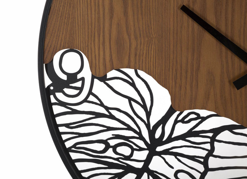 Mauro Ferretti Orologio da Muro Wood/leaf Ø 60 x 2 cm