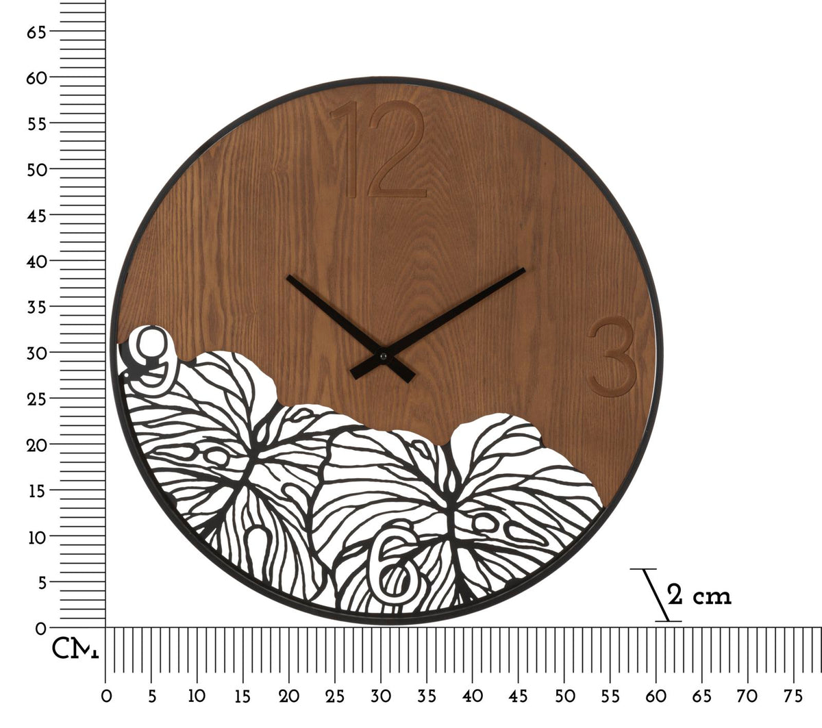 Mauro Ferretti Orologio da Muro Wood/leaf Ø 60 x 2 cm