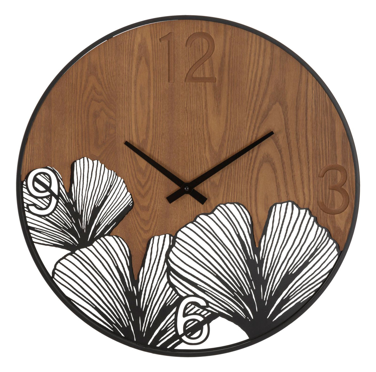 Mauro Ferretti Orologio da Muro Super Wood/leaf Ø 60 x 2 cm