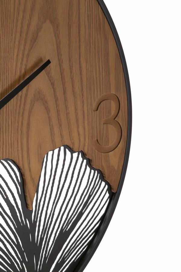 Mauro Ferretti Orologio da Muro Super Wood/leaf Ø 60 x 2 cm