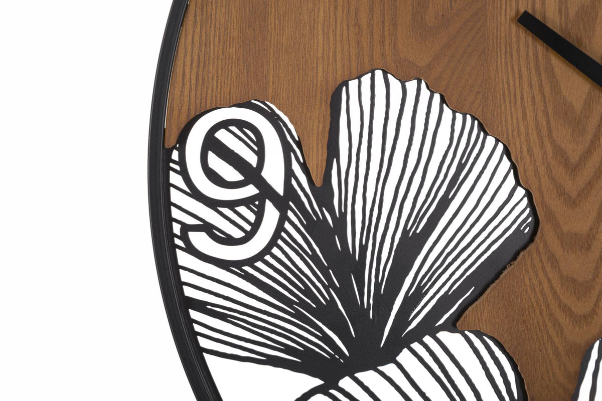 Mauro Ferretti Orologio da Muro Super Wood/leaf Ø 60 x 2 cm