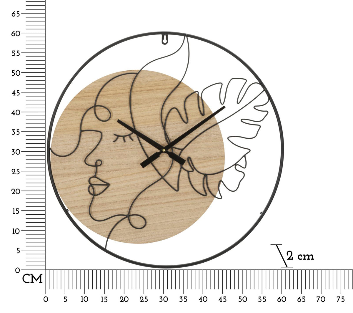 Orologio da muro elegant -b- cm ø 60x2