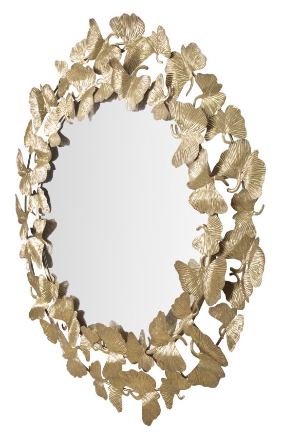 Mauro Ferretti Specchio Foglie Round Ø 87 x 2,5 cm (misura Specchio Ø 60)