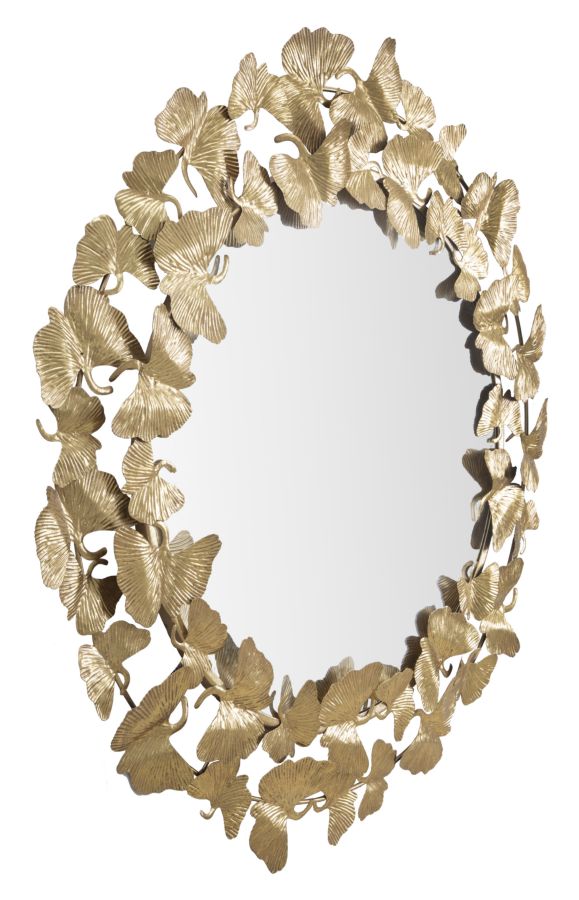 Mauro Ferretti Specchio Foglie Round Ø 87 x 2,5 cm (misura Specchio Ø 60)