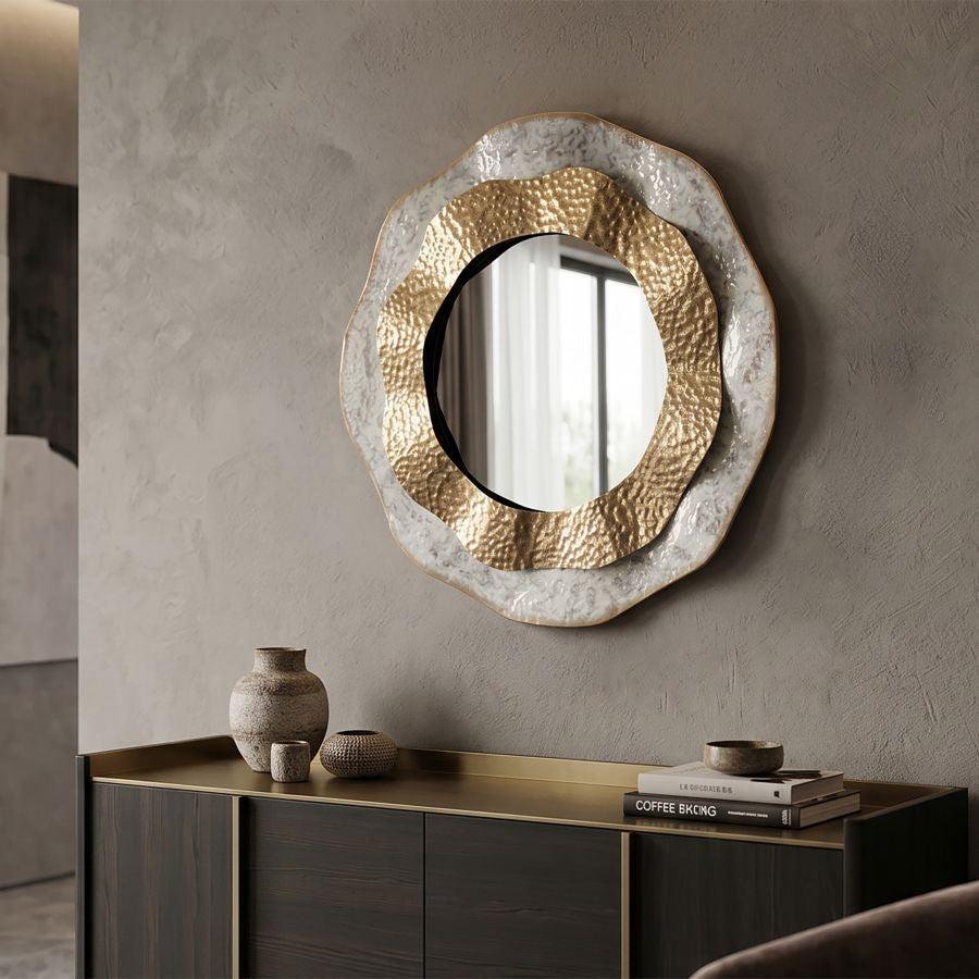 Mauro Ferretti Specchio da Muro Shai Light Ø 54,5 x 4,5 cm