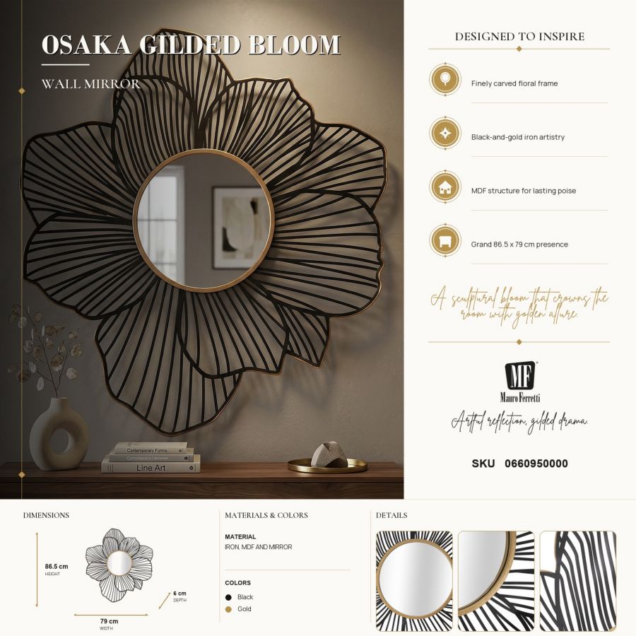 Specchio osaka cm 79x6x86,5