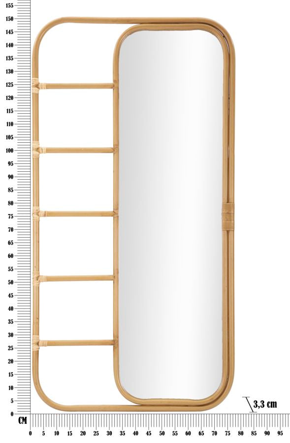 Mauro Ferretti Specchio da Terra Panama 77,5 x 3,3 x 151 cm