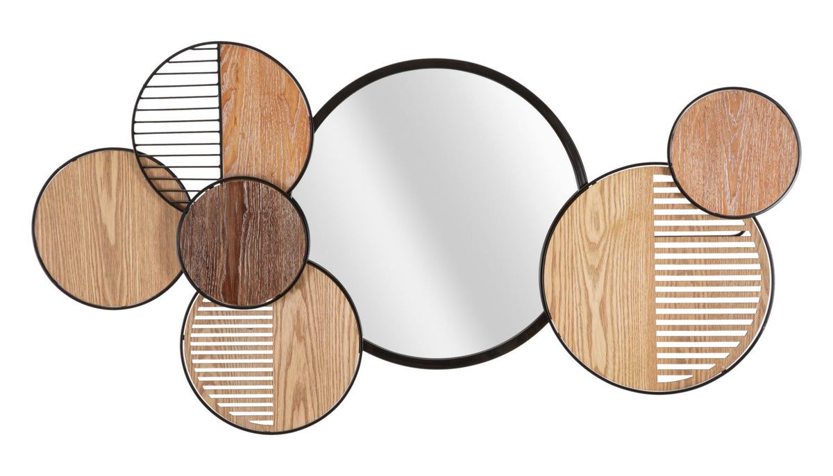 Mauro Ferretti Specchio da Muro Woody 123,2 x 4,4 x 63,5 cm