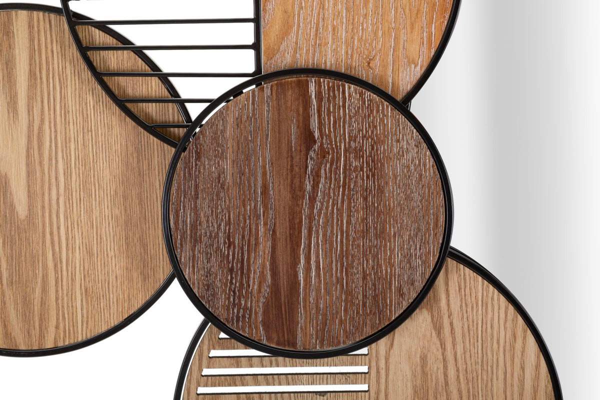 Mauro Ferretti Specchio da Muro Woody 123,2 x 4,4 x 63,5 cm
