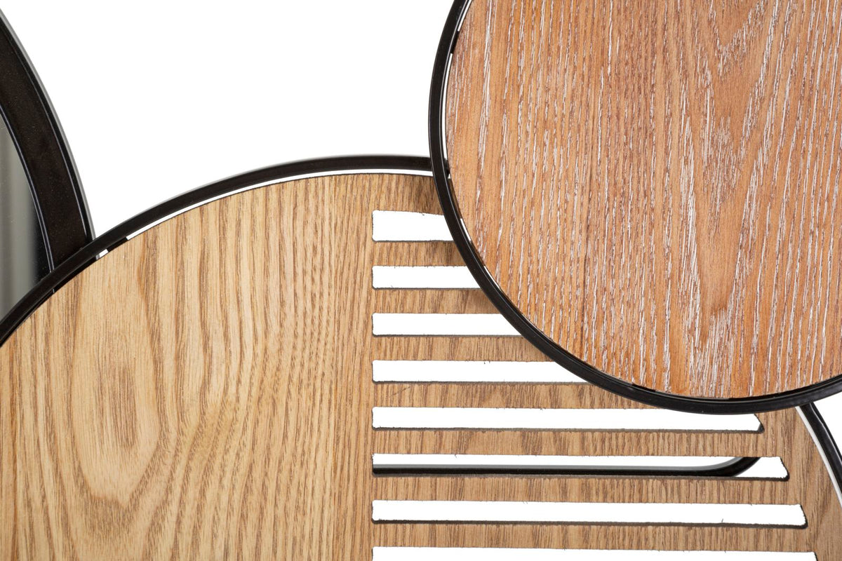 Mauro Ferretti Specchio da Muro Woody 123,2 x 4,4 x 63,5 cm