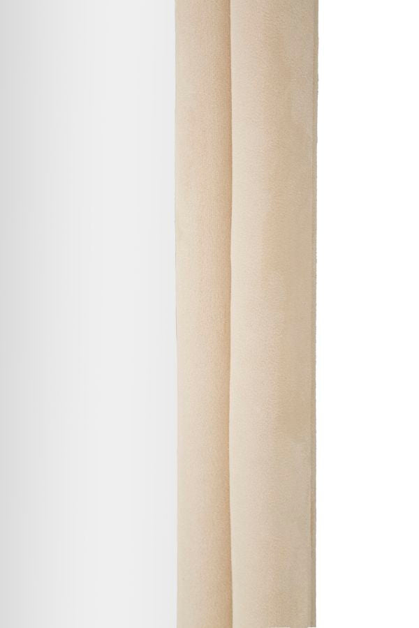 Mauro Ferretti Specchio da Muro Cloe Velluto Crema 60 x 4 x 160 cm (misura Specchio 45 x 145)