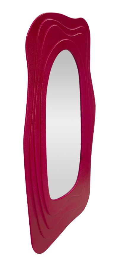 Specchio da muro dafne fuxia cm 90x4x165 (misura specchio cm 46x107)