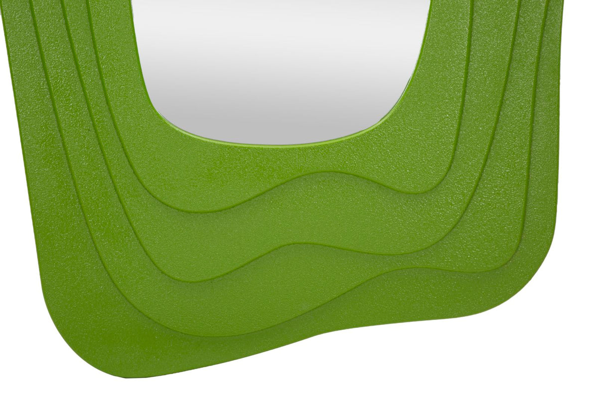 Specchio da muro dafne verde cm 90x4x165 (misura specchio cm 46x107)