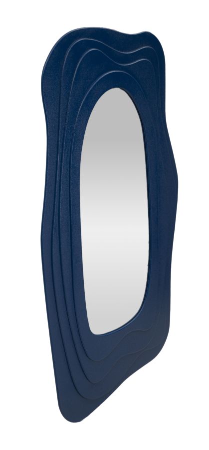 Specchio da muro dafne blu cm 90x4x165cm (misura specchio cm 46x107)