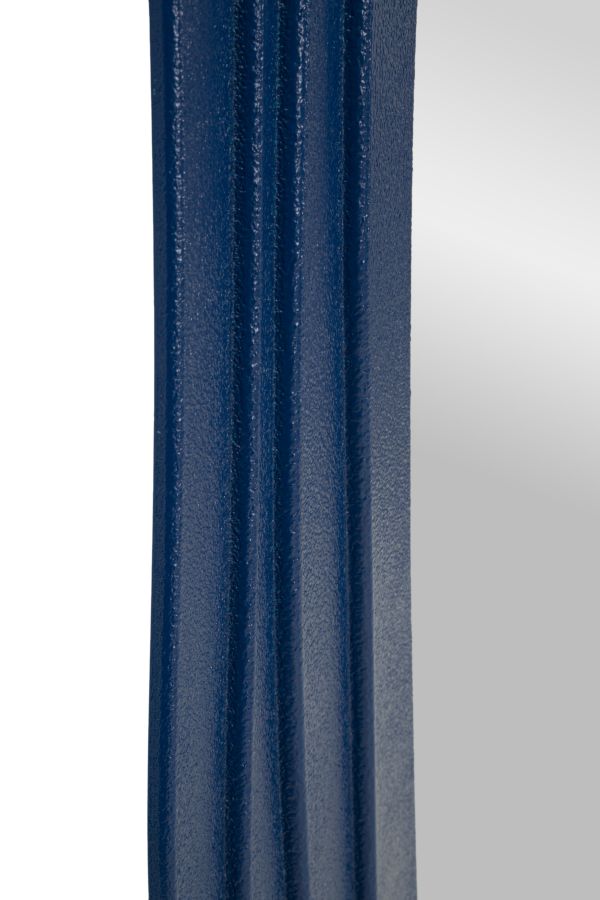 Specchio da muro dafne blu cm 90x4x165cm (misura specchio cm 46x107)
