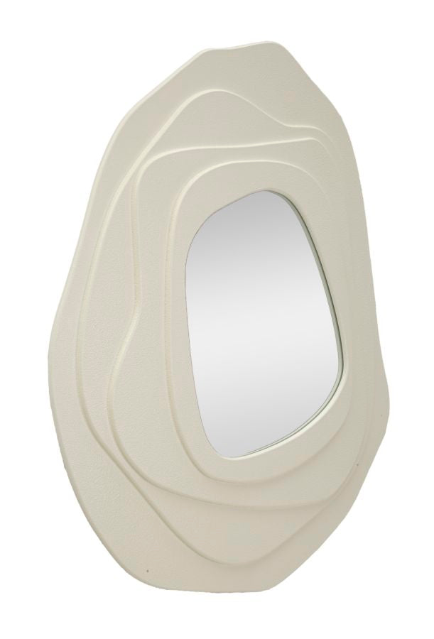 Specchio da muro dalia bianco cm 90x4x97 (misura specchio cm 43x45)