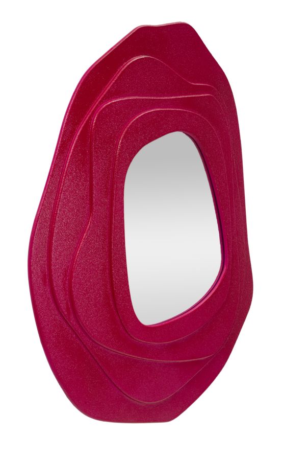 Specchio da muro dalia fuxia cm 90x4x97 (misura specchio cm 43x45)
