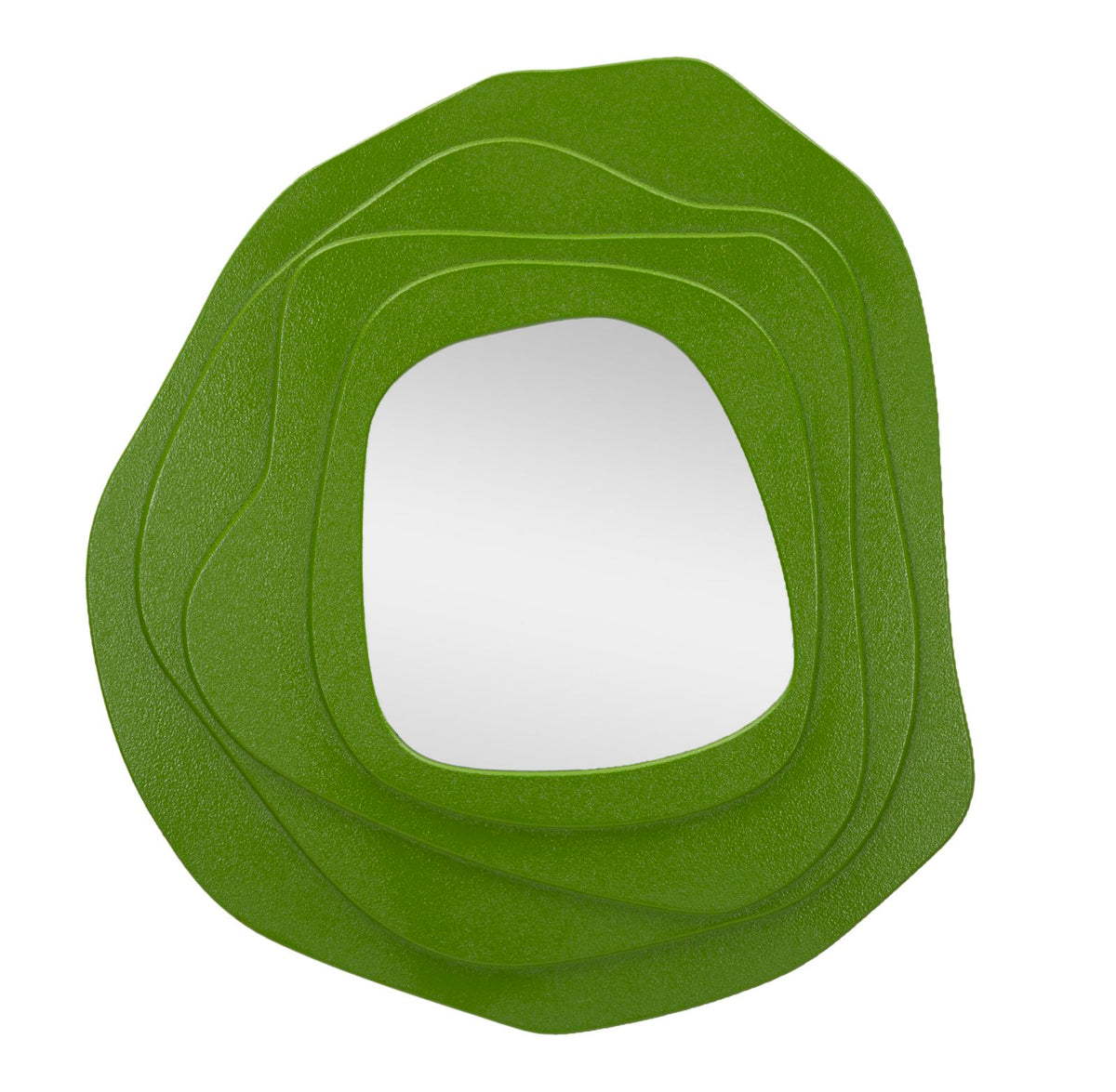 Specchio da muro dalia verde cm 90x4x97 (misura specchio cm 43x45)