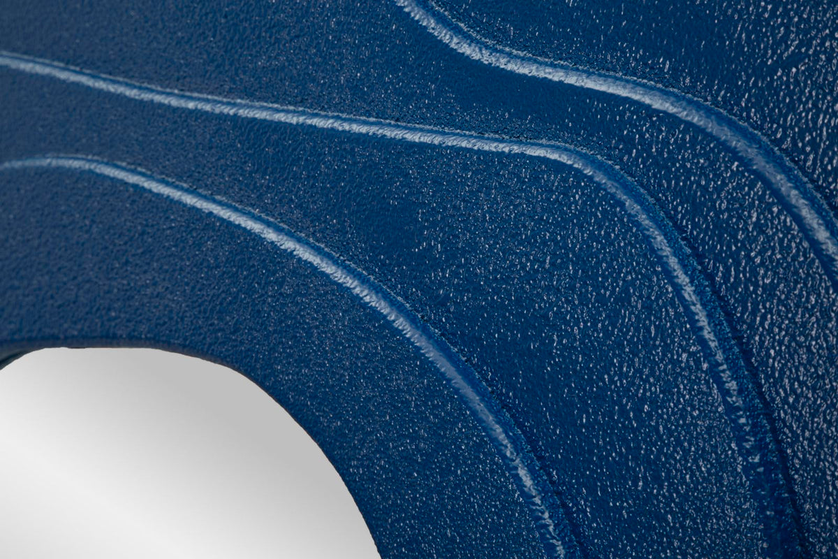 Specchio da muro dalia blu cm 90x4x97 (misura specchio cm 43x45)