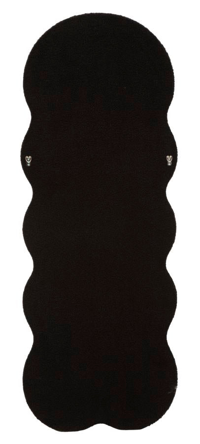 Specchio da muro teddy nero cm 60x4x160 (misura specchio cm 39x137)