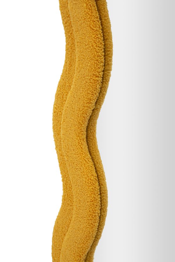 Specchio da muro teddy senape cm 60x4x160 (misura specchio cm 39x137)