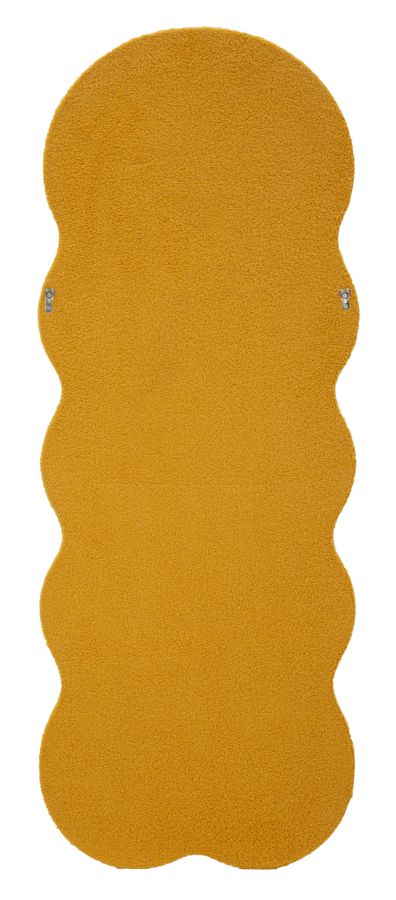 Specchio da muro teddy senape cm 60x4x160 (misura specchio cm 39x137)