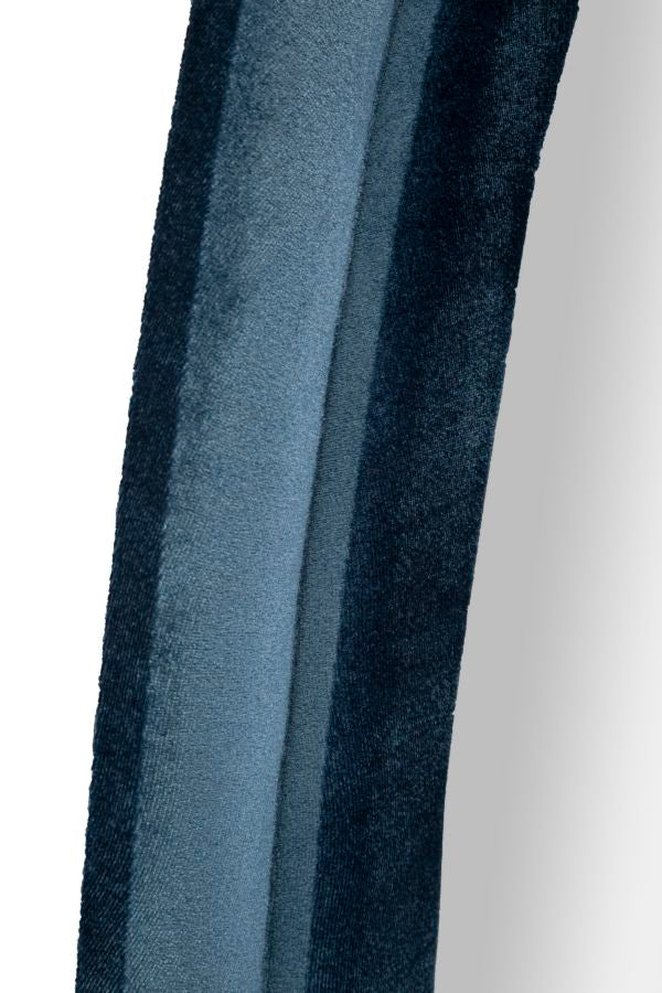 Specchio da muro chanele blu cm 60x4x160 (misura specchio cm 39x137)